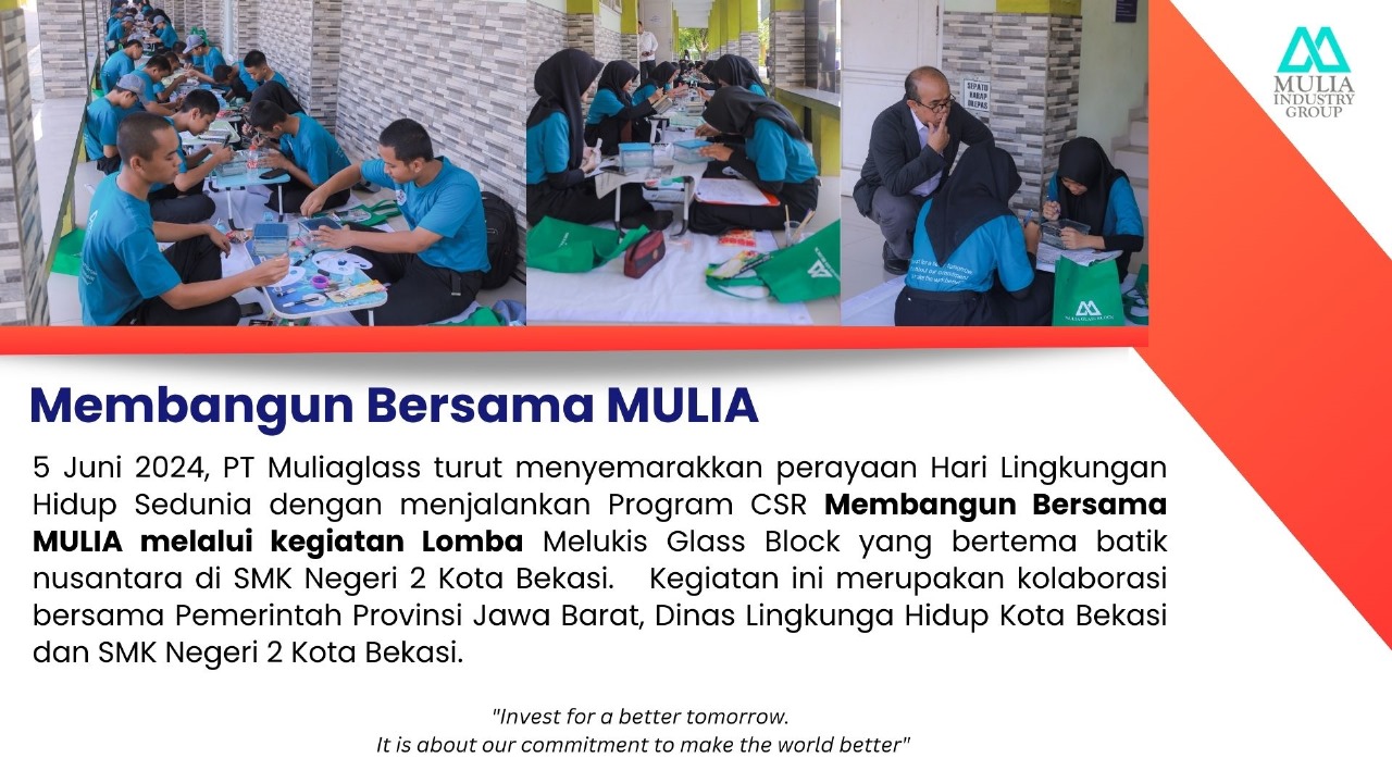 Membangun Bersama MULIA: Lomba Melukis Glass Block